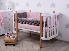 Дитячий постільний комплект Veres Velour Taupe-rose 5 одиниць